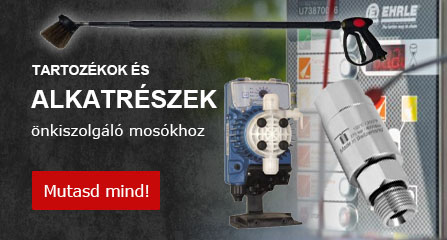 Alkatrészek és tartozékok önkiszolgáló autómosóknak